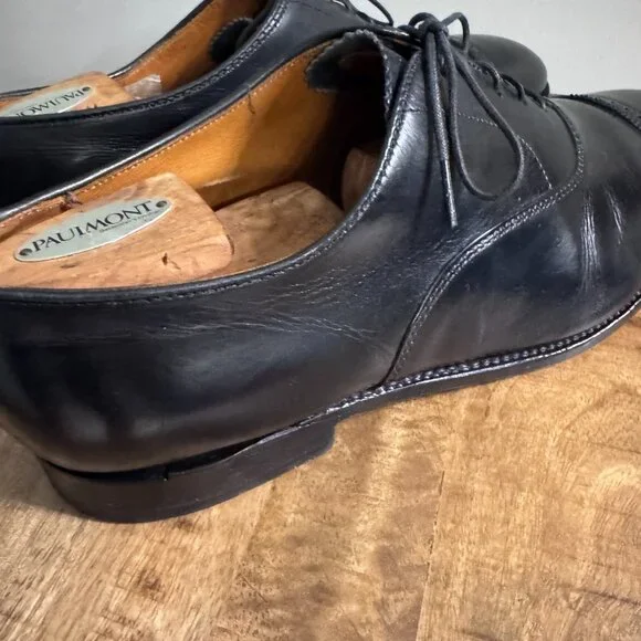 Alden 901 Black Leather Cap Toe Brogue Dress Shoes sz 13D - Picture 10 of 10